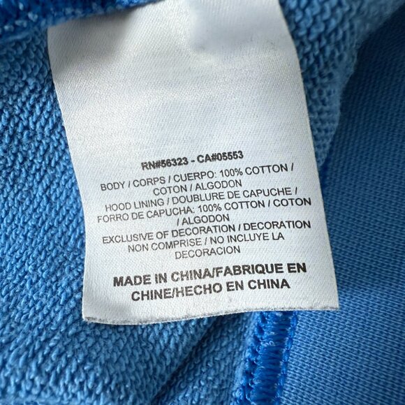 Nike Track & Field 1-77 Hoodie Vintage Distressed Blue with Orange Sz Large - Picture 3 of 14